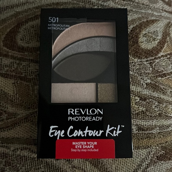 NWT Revlon bundle of colorstay 505 “decadent”& eye contour kit 501 metropolitan - Picture 3 of 4